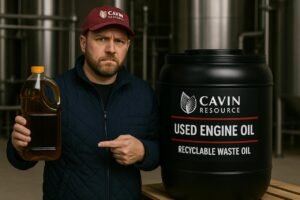 Used engine oil drums being exported globally