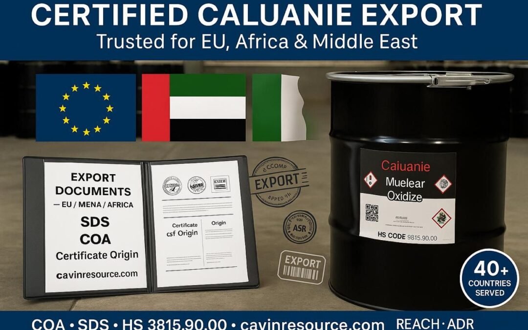 Why Caluanie from Cavin Resource Is Certified for Export to the EU, Africa & Middle East