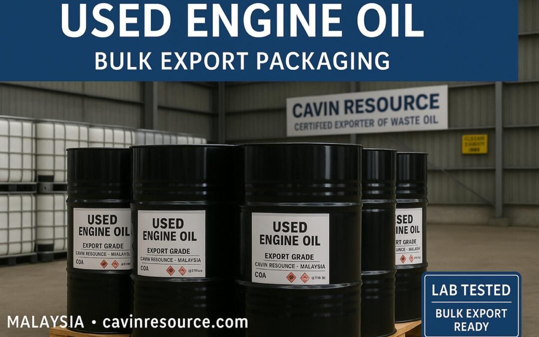 🛢️ Used Engine Oil for Sale in Bulk – Cavin Resource Certified Export Supply