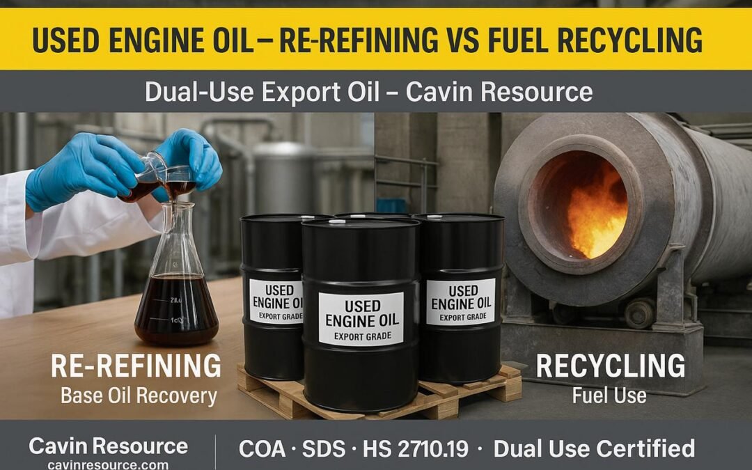 🔄 Re-refining vs. Recycling: What Happens to Used Engine Oil After Export?
